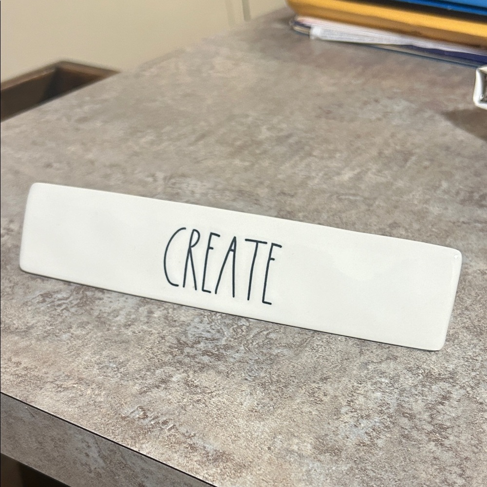 Rae Dunn Gray and White Ceramic Decor